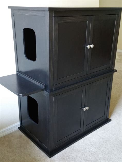 large litter box metal screen|diy kitty litter box furniture.